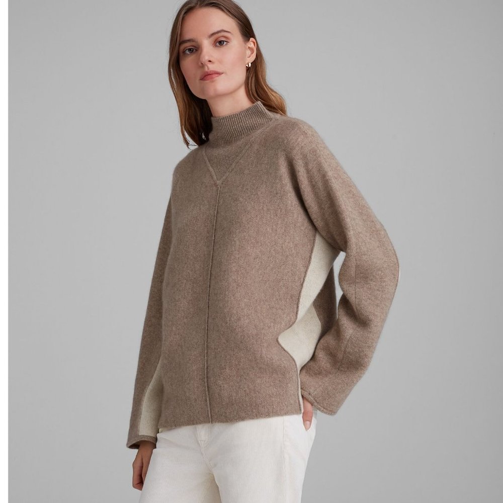 Club Monaco CASHMERE DoubleFace Mockneck sweater XS